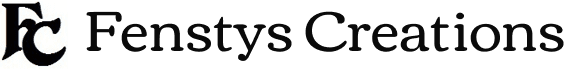 Logo of Fenstys Creations with initials.