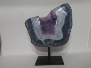 Polished Edge Amethyst on Stand