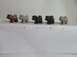 Soapstone Animals Pug nose Dog