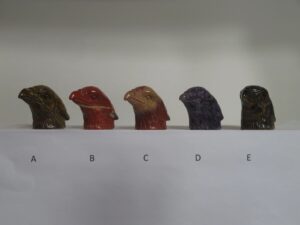 Semi-Precious Animal Eagle Head